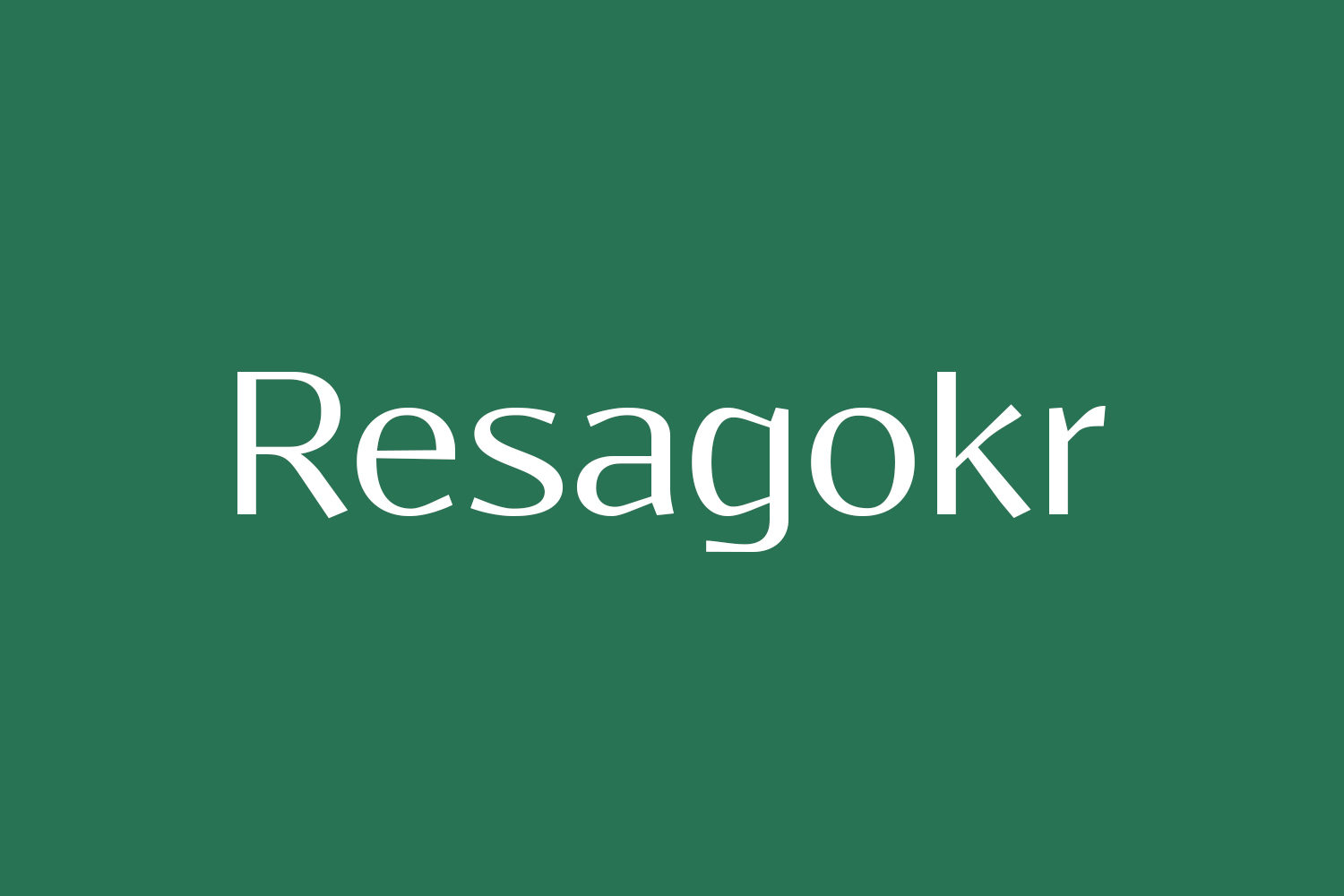 Resagokr