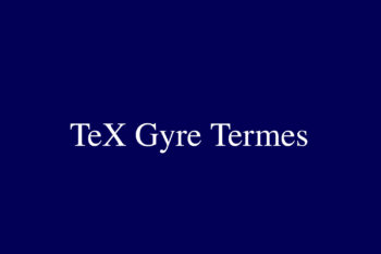 TeX Gyre Termes