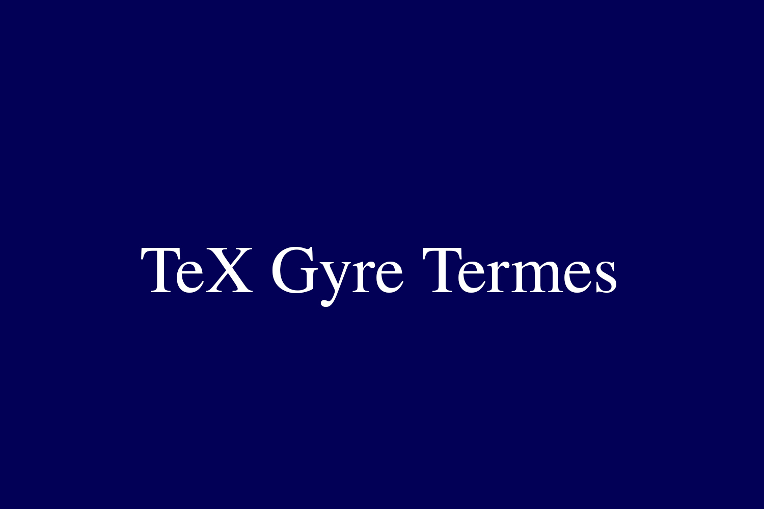 TeX Gyre Termes