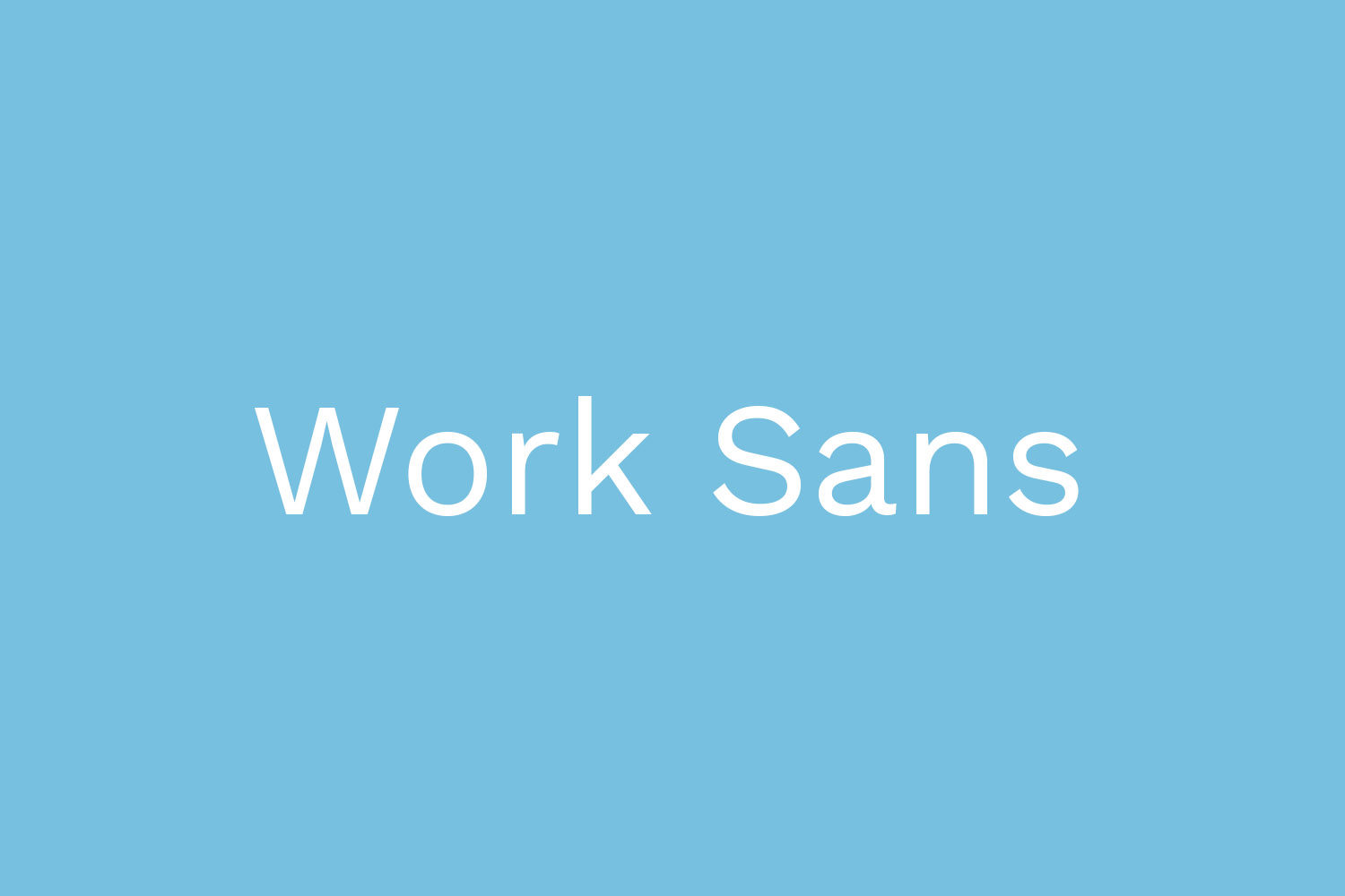 Work Sans