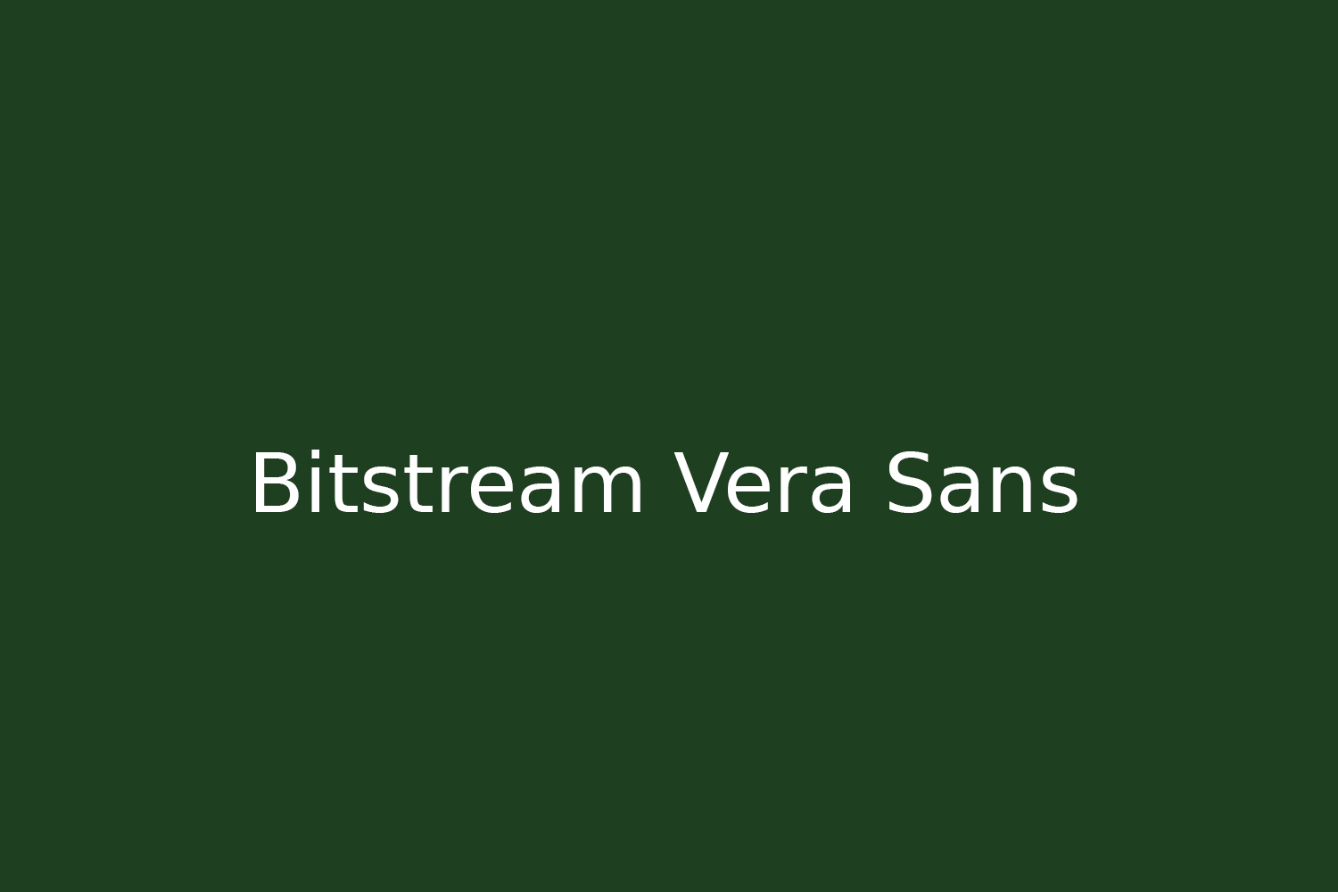 Bitstream Vera Sans