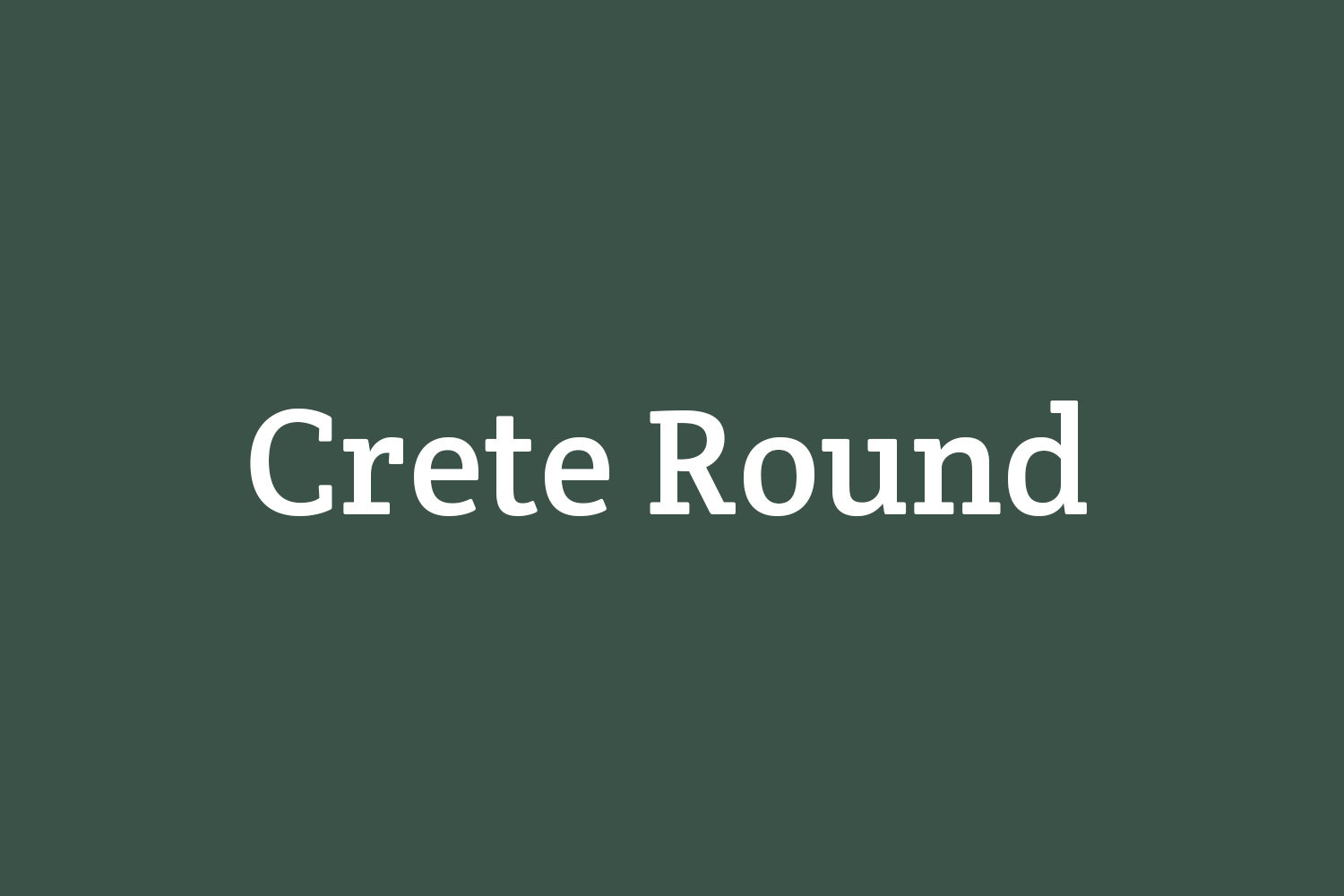 Crete Round