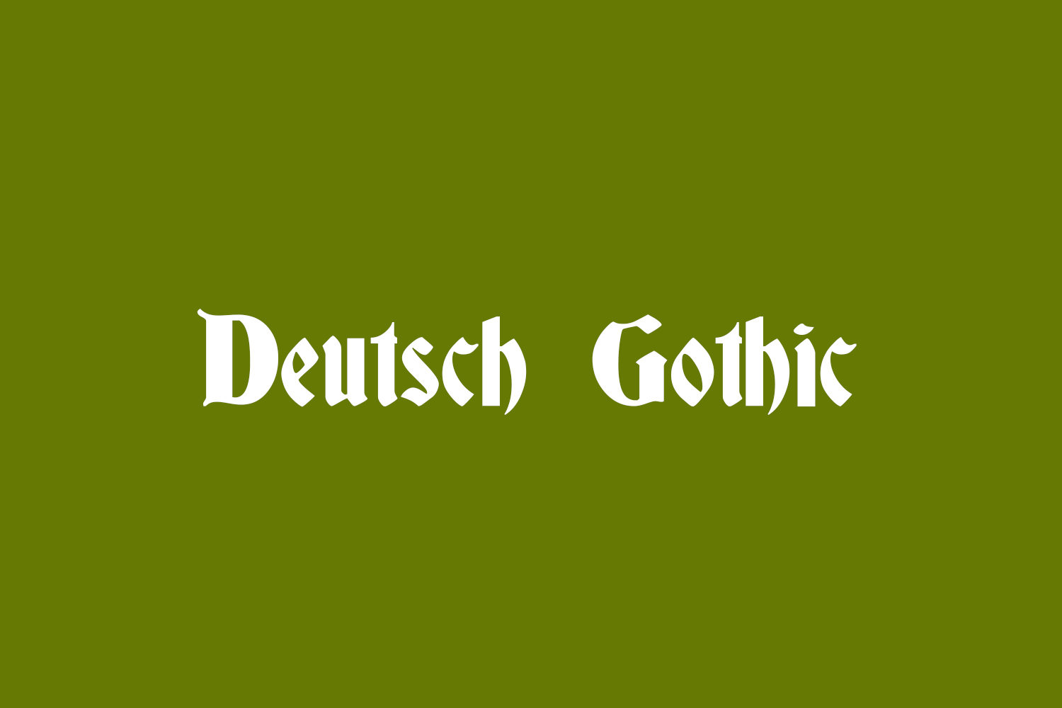 Deutsch Gothic