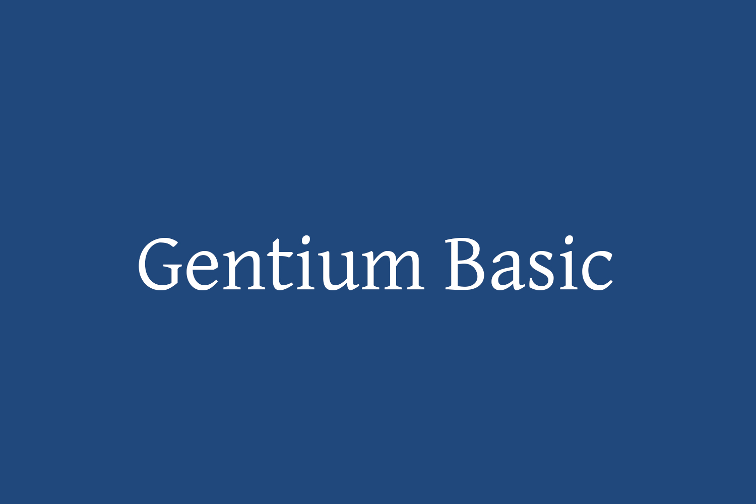 Gentium Basic