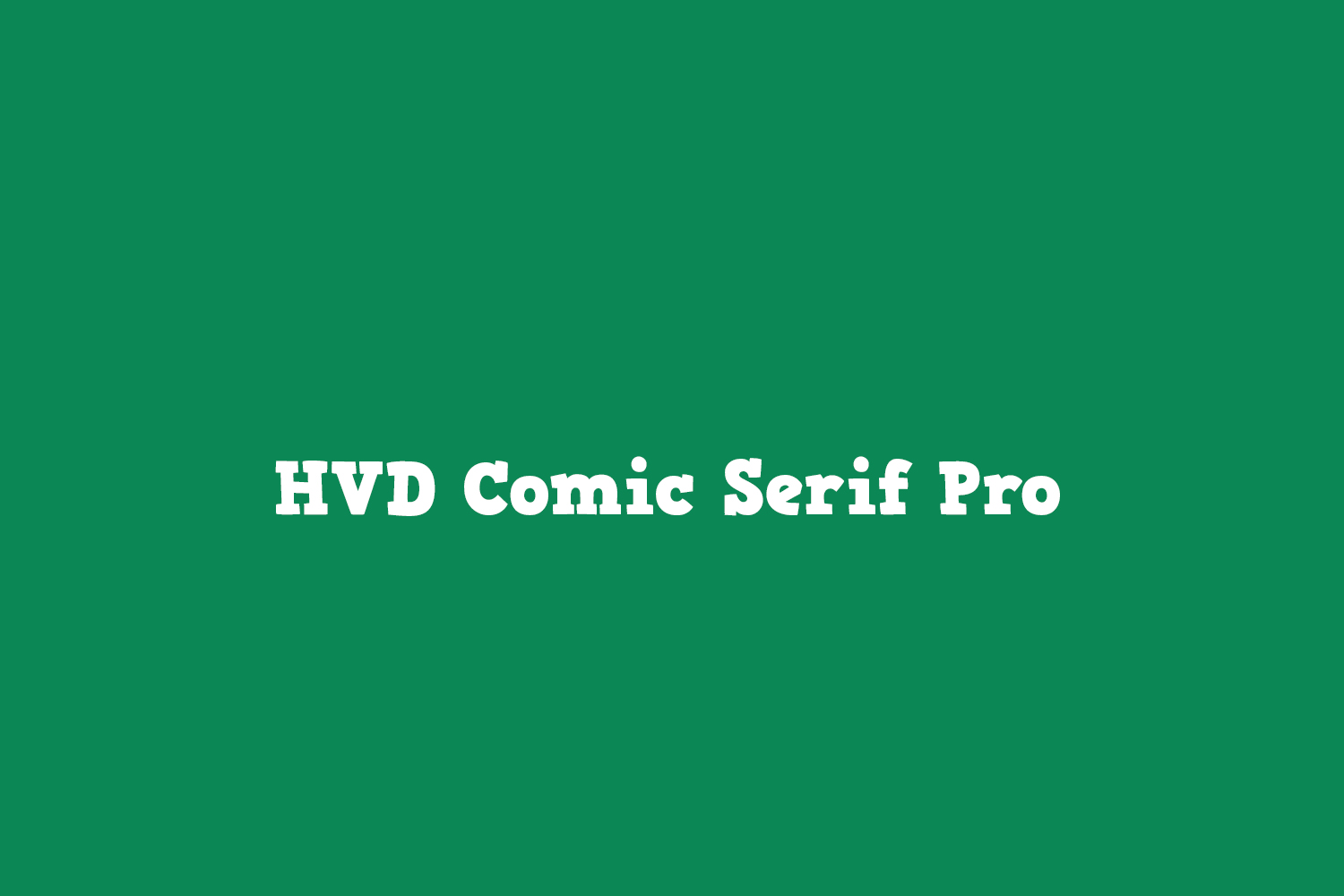 HVD Comic Serif Pro