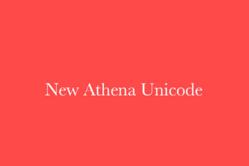 New Athena Unicode