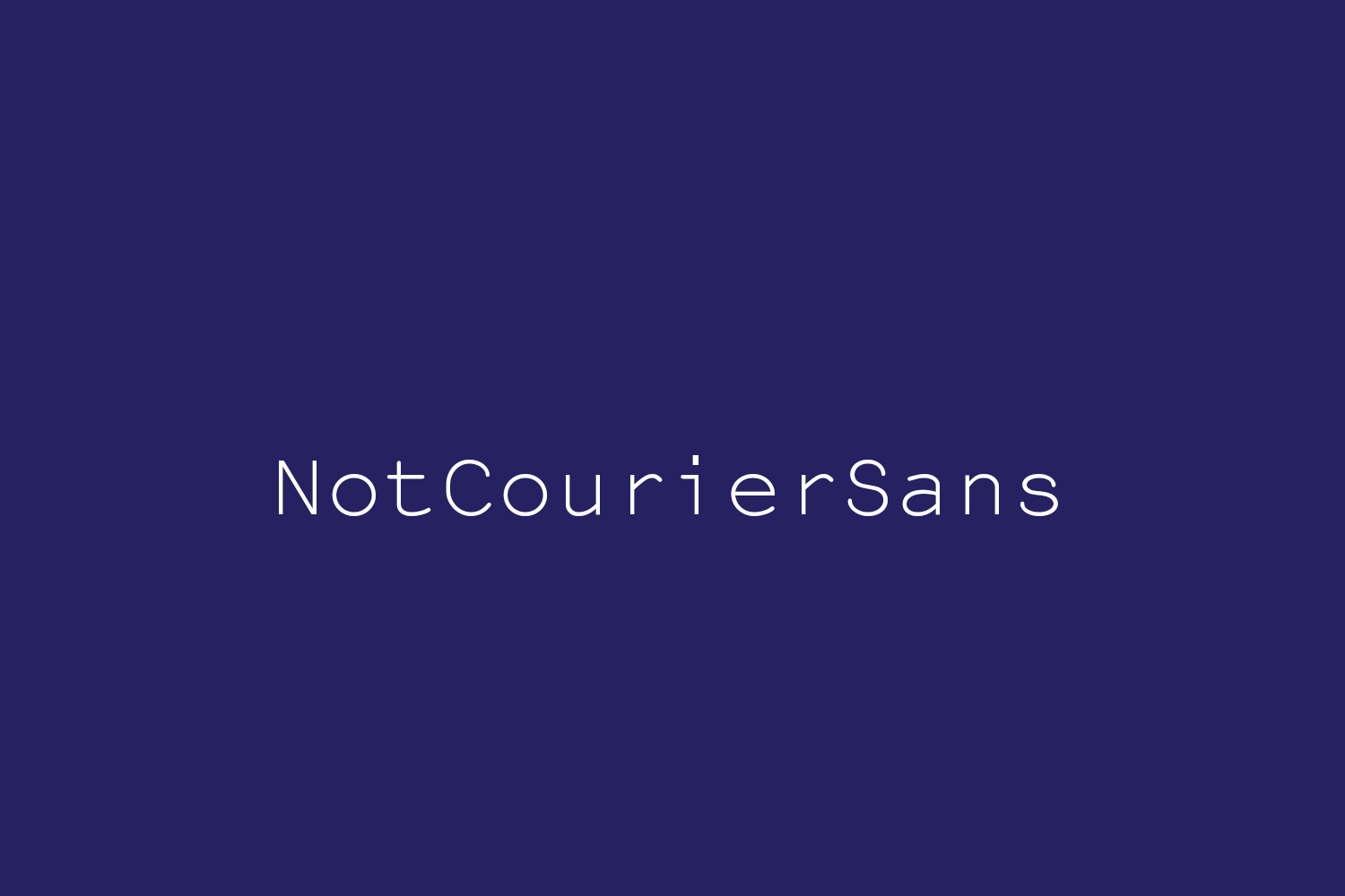 NotCourierSans