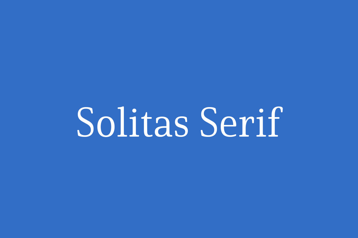 Solitas Serif