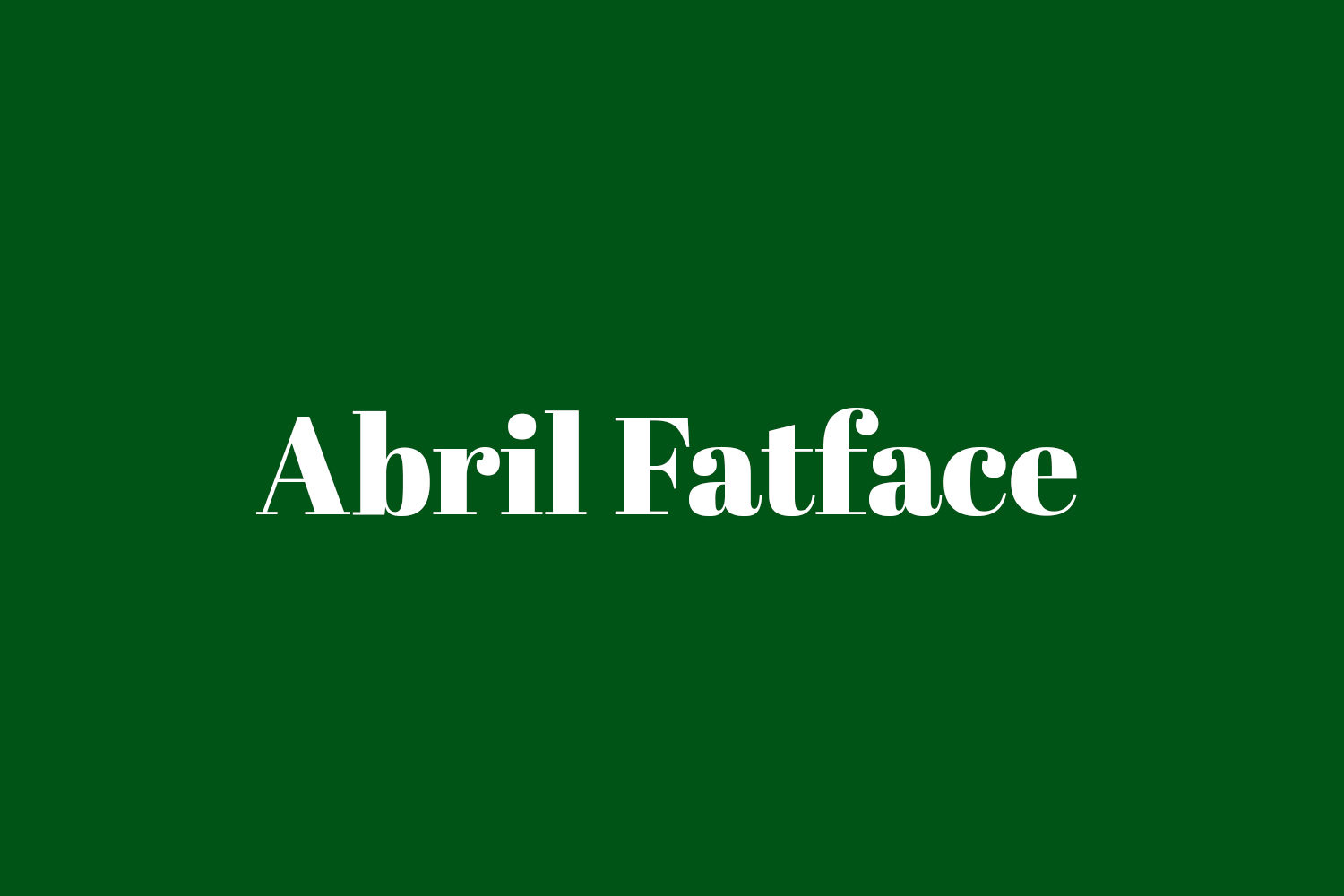 Abril Fatface