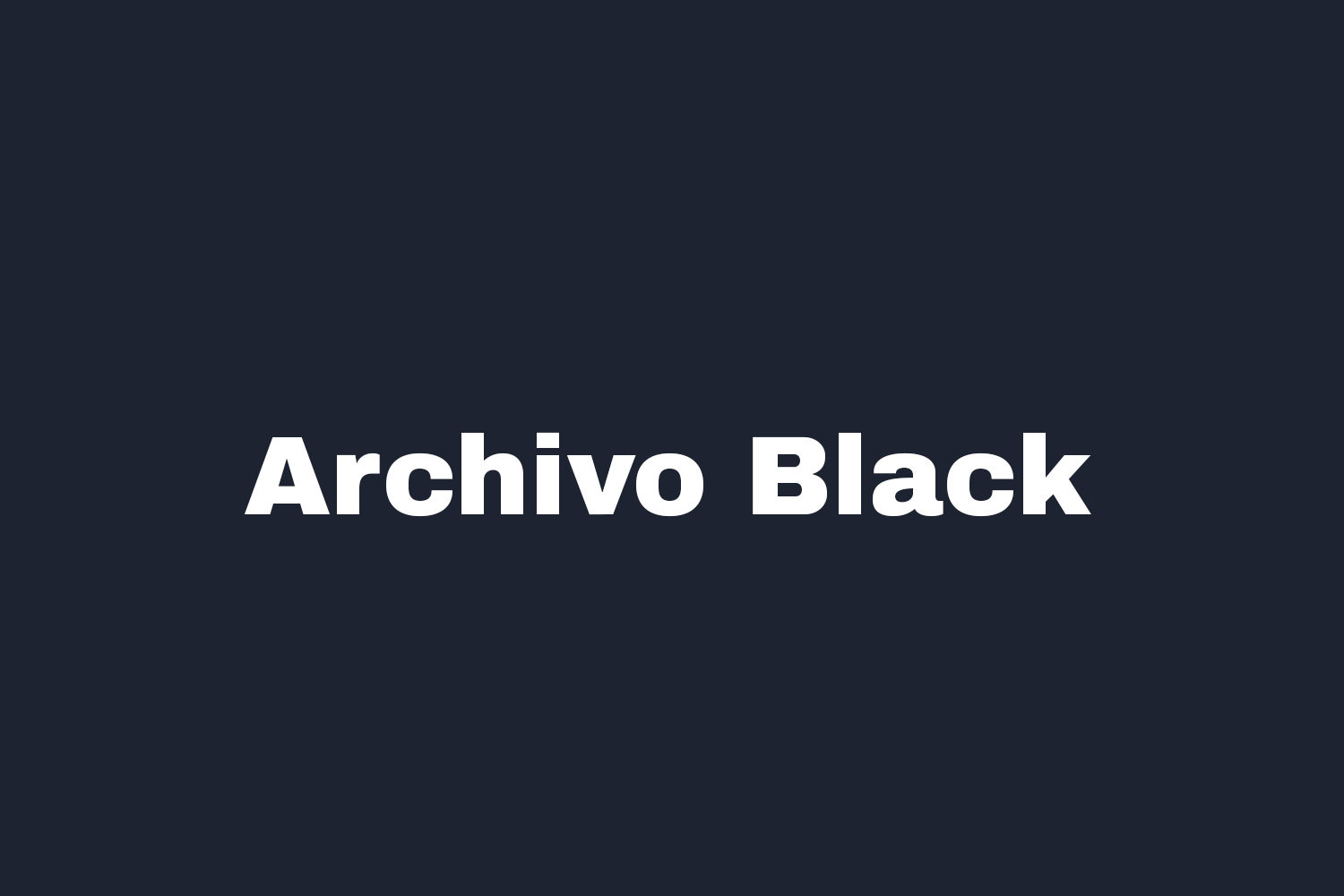Nublado Injerto combinar Archivo Black | Fonts Shmonts
