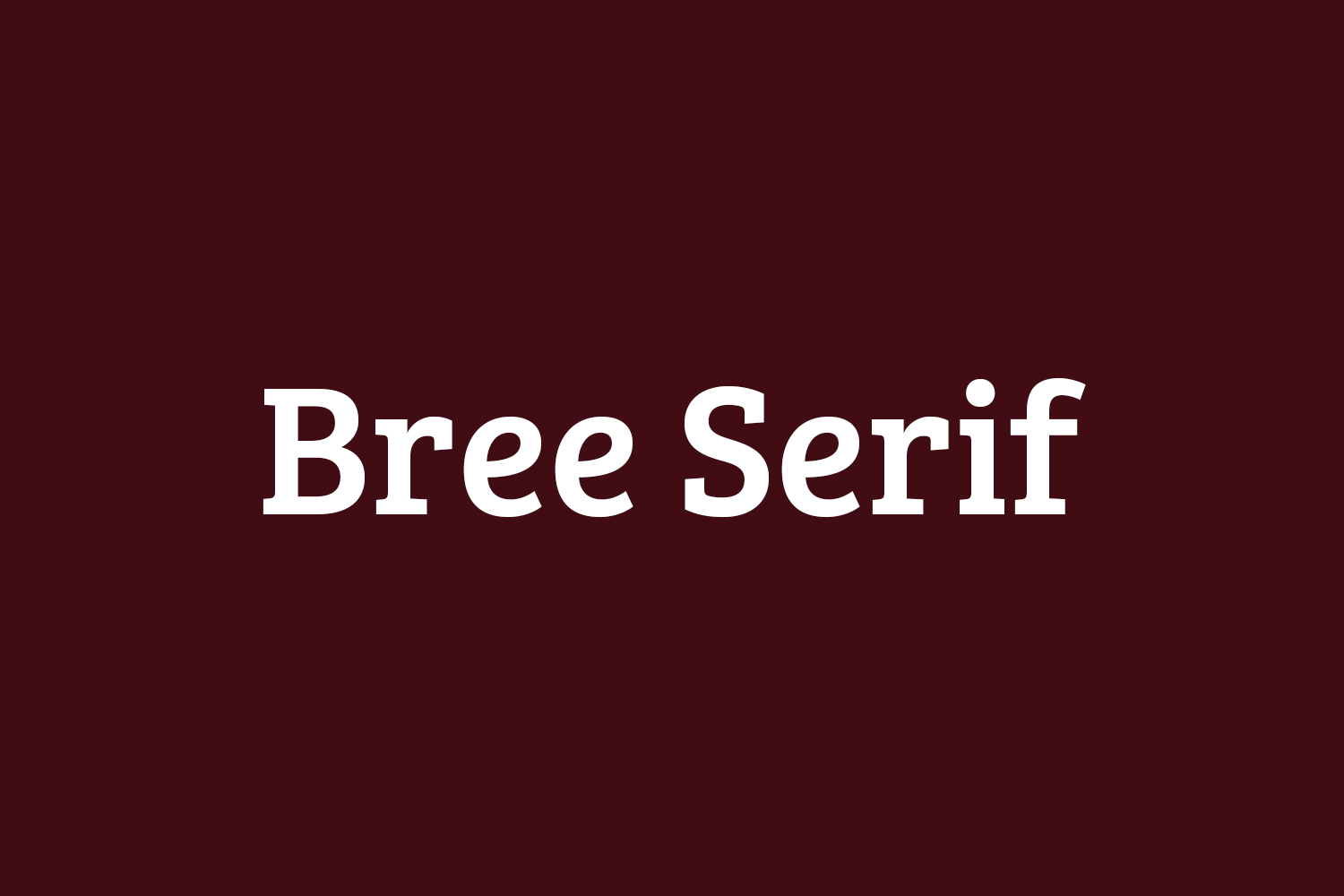 Bree Serif