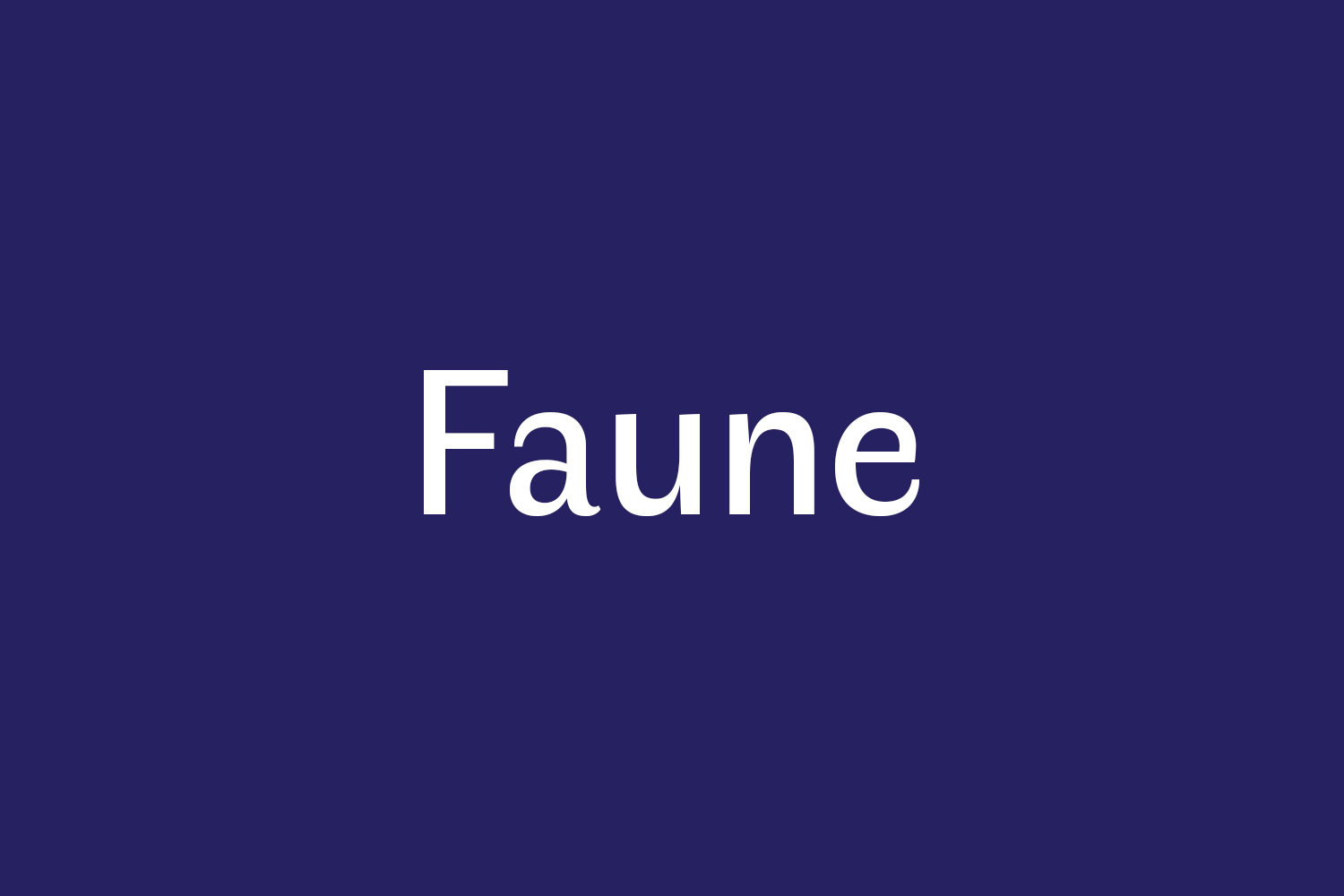 Faune