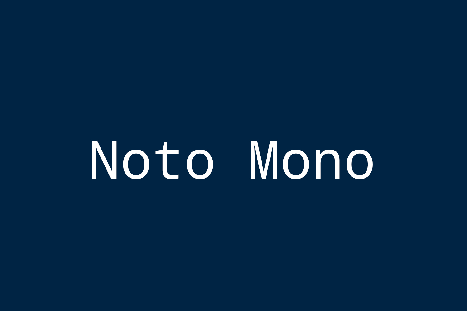 Noto Mono