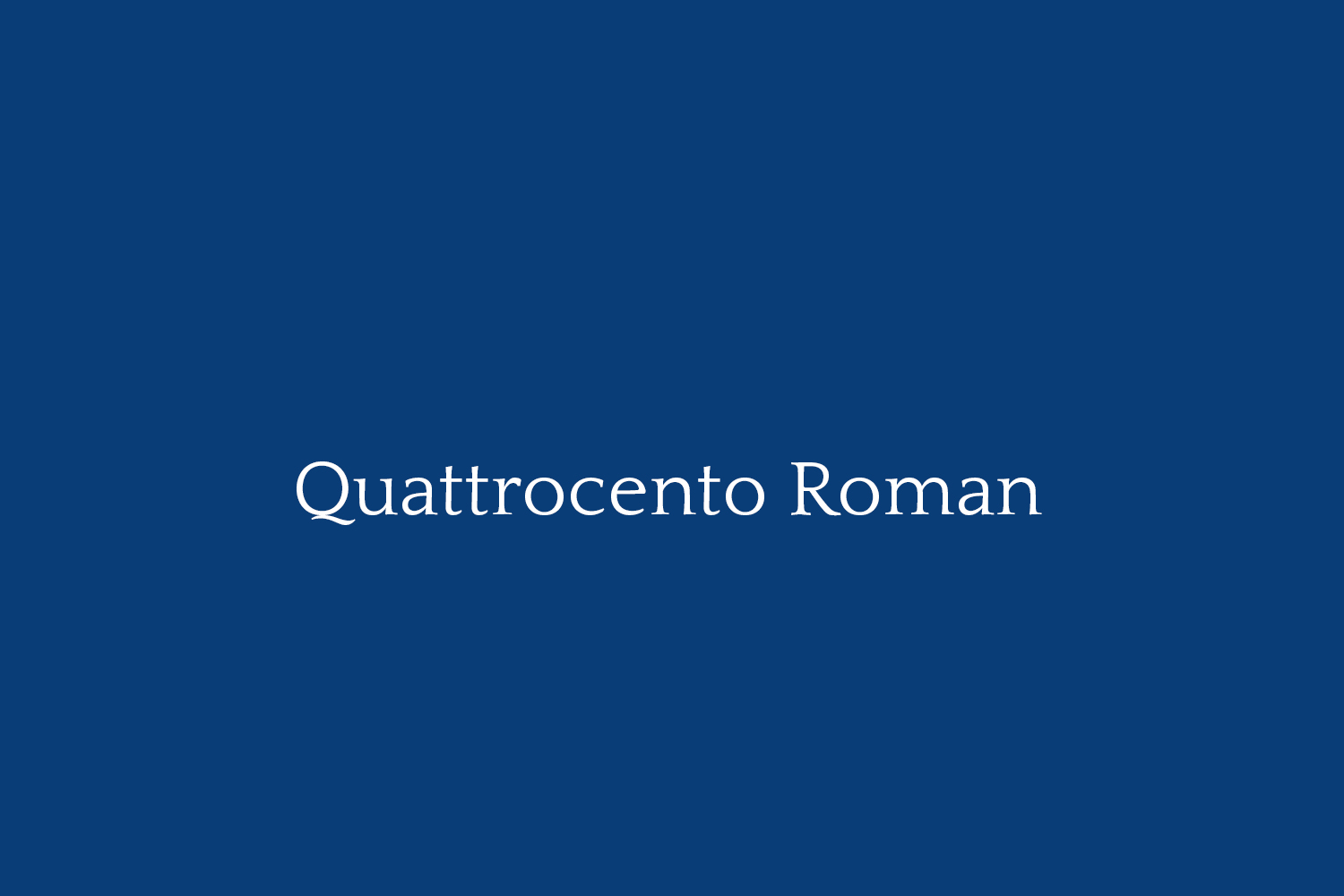 Quattrocento Roman