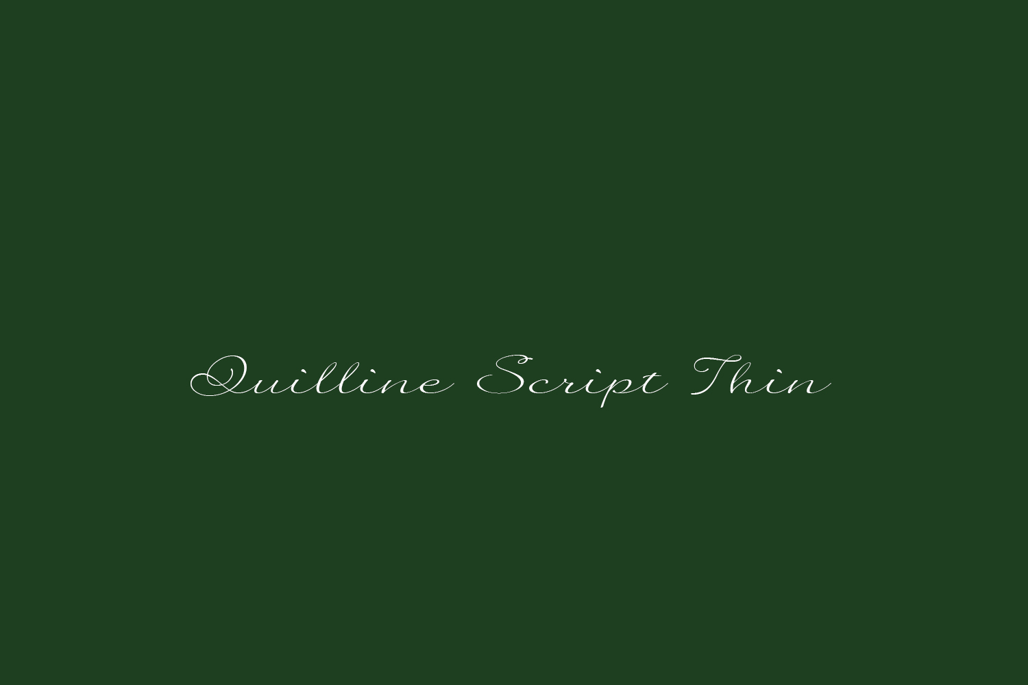 Quilline Script Thin