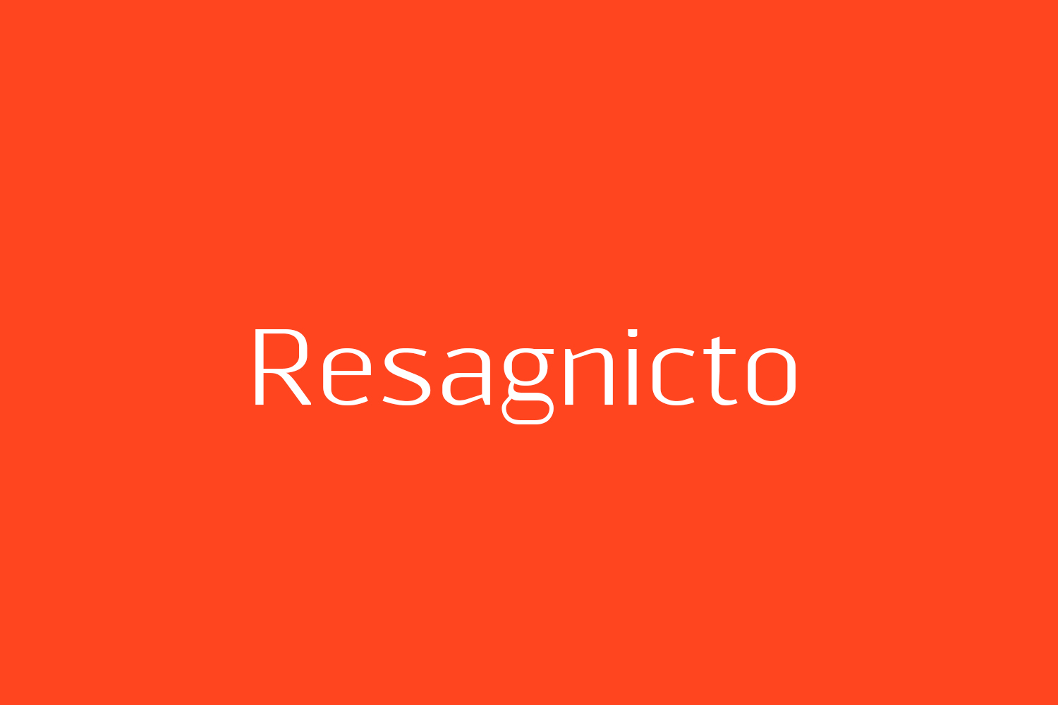 Resagnicto