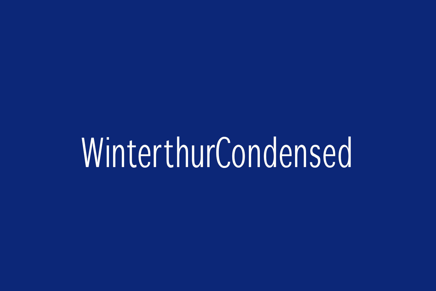 WinterthurCondensed