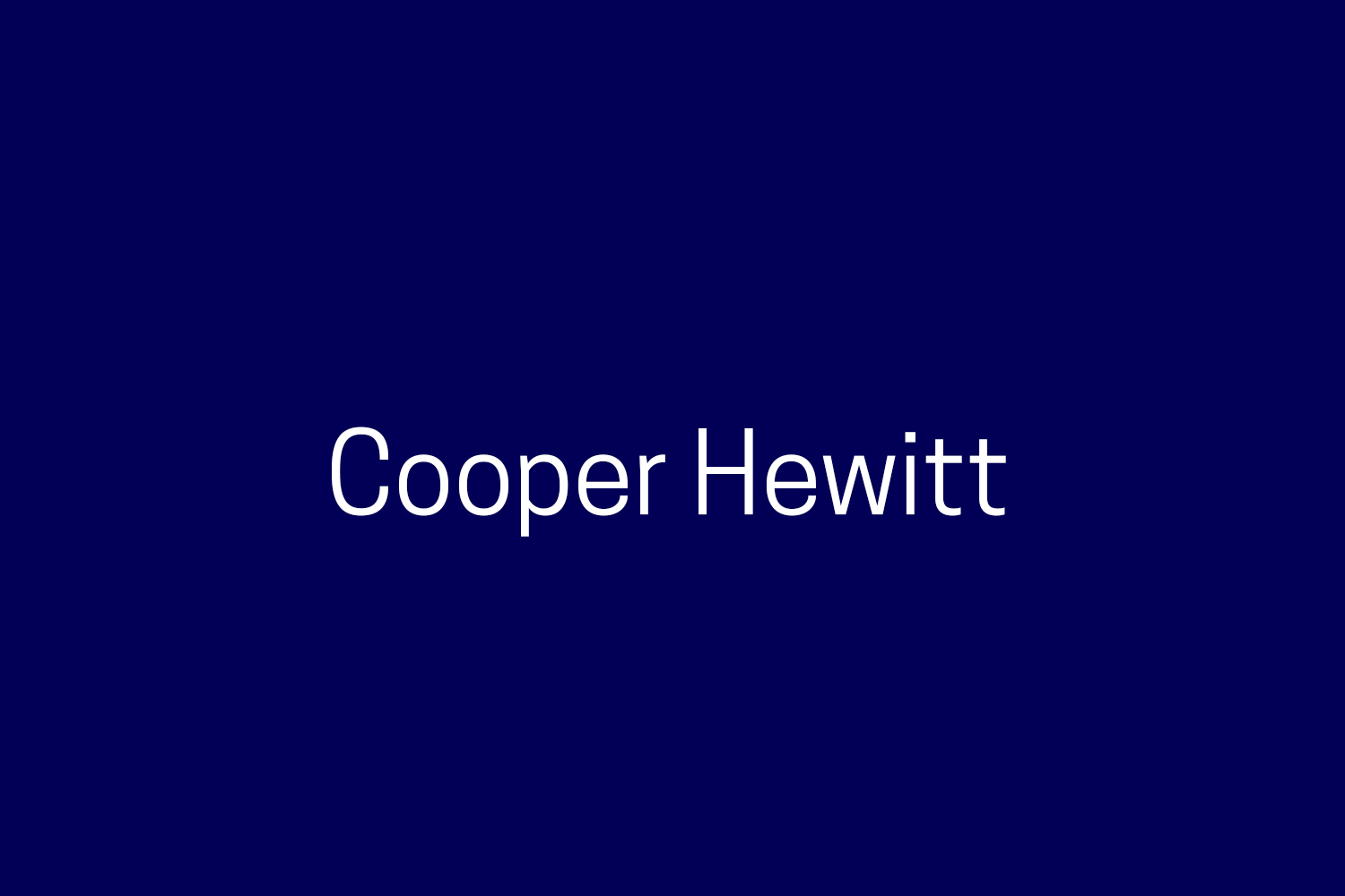 Cooper Hewitt