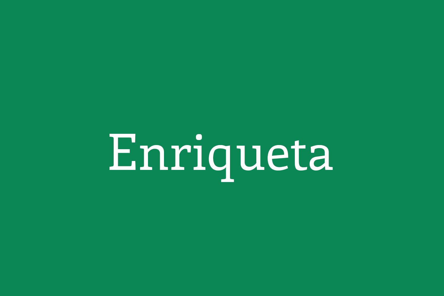 Enriqueta