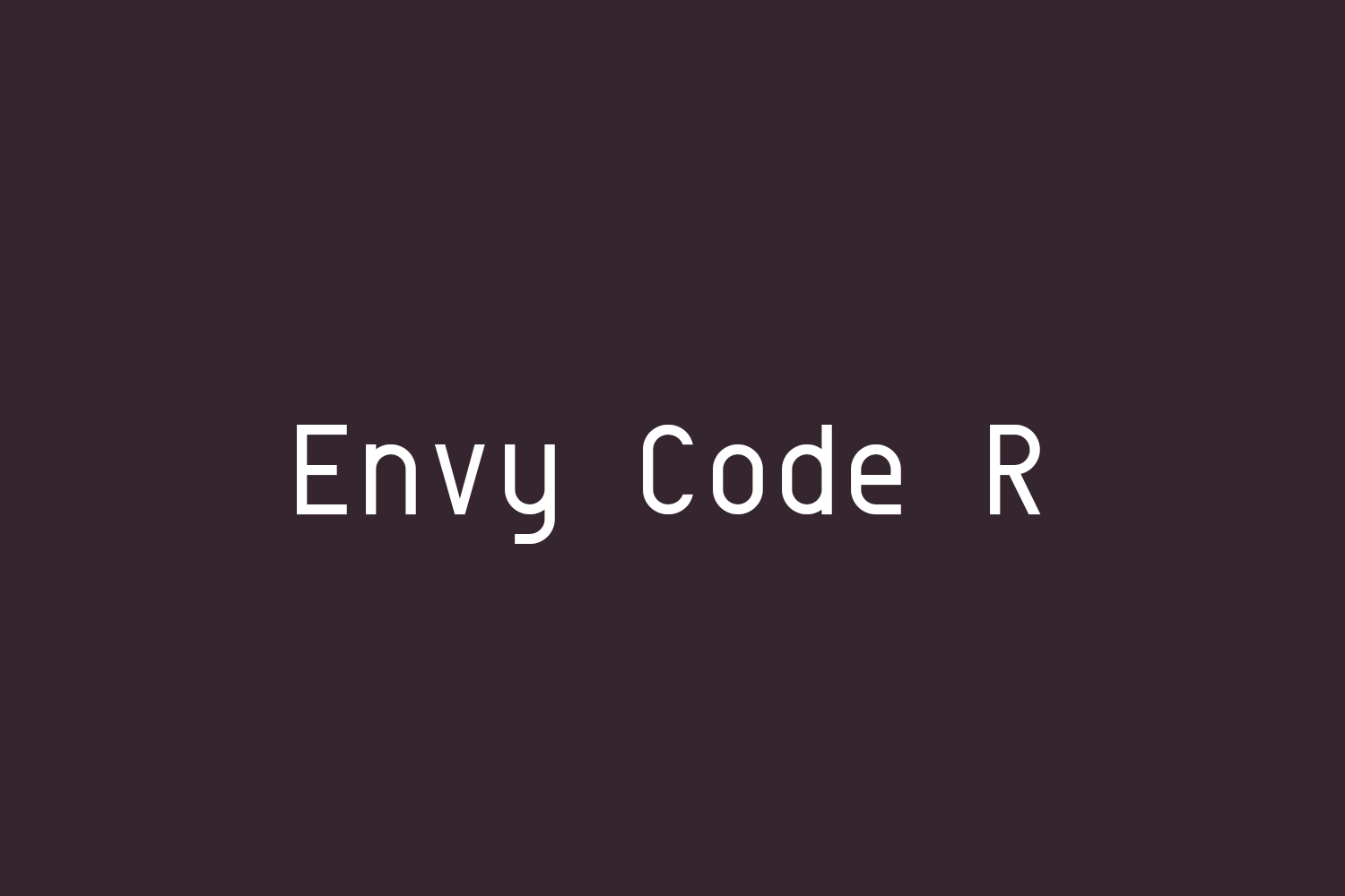 Envy Code R