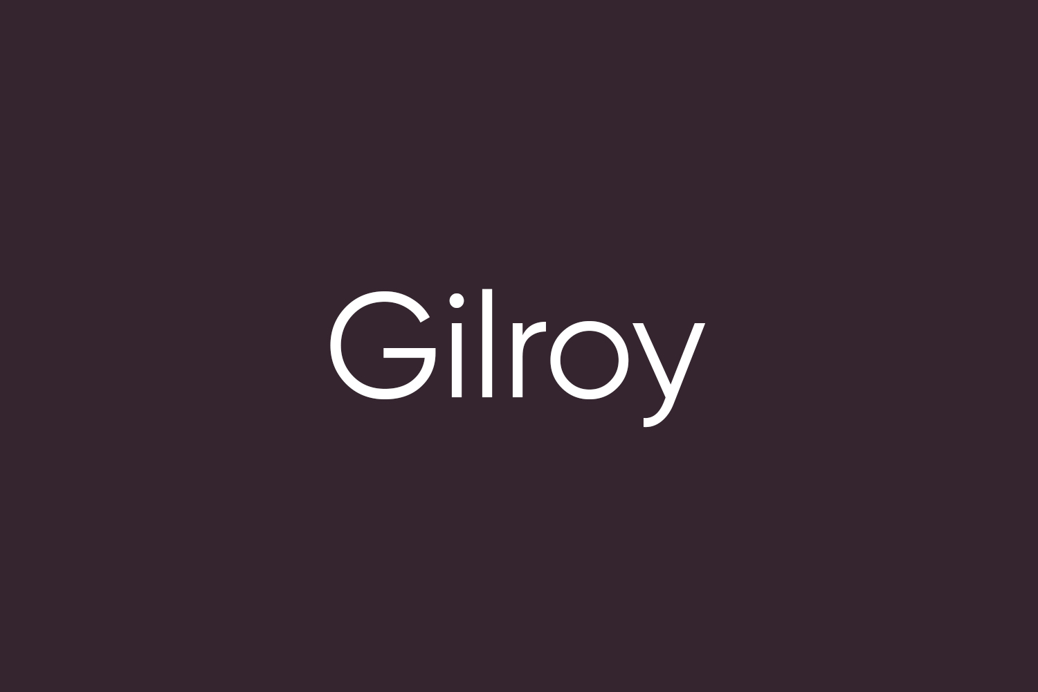 Gilroy bold