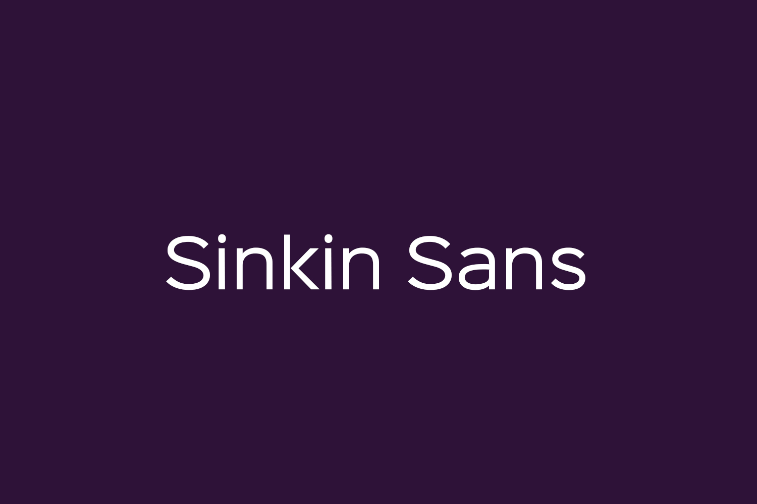 Sinkin Sans