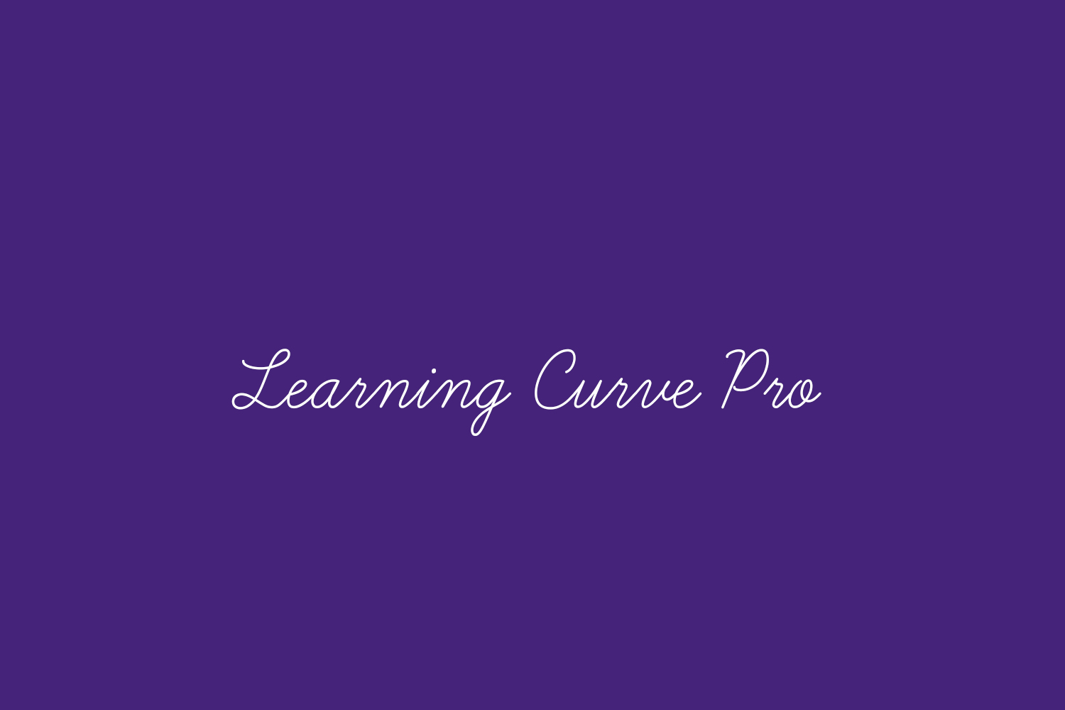 Learning Curve Pro