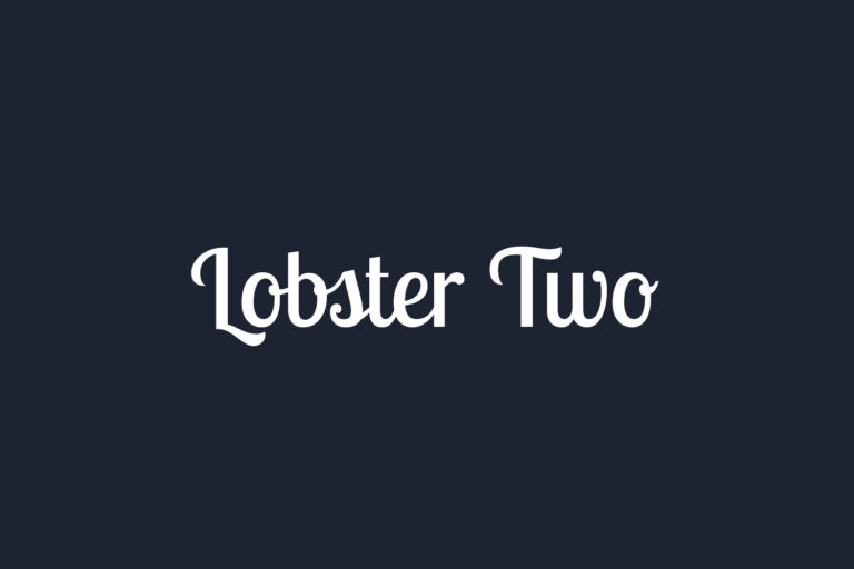Lobster Two Fonts Shmonts