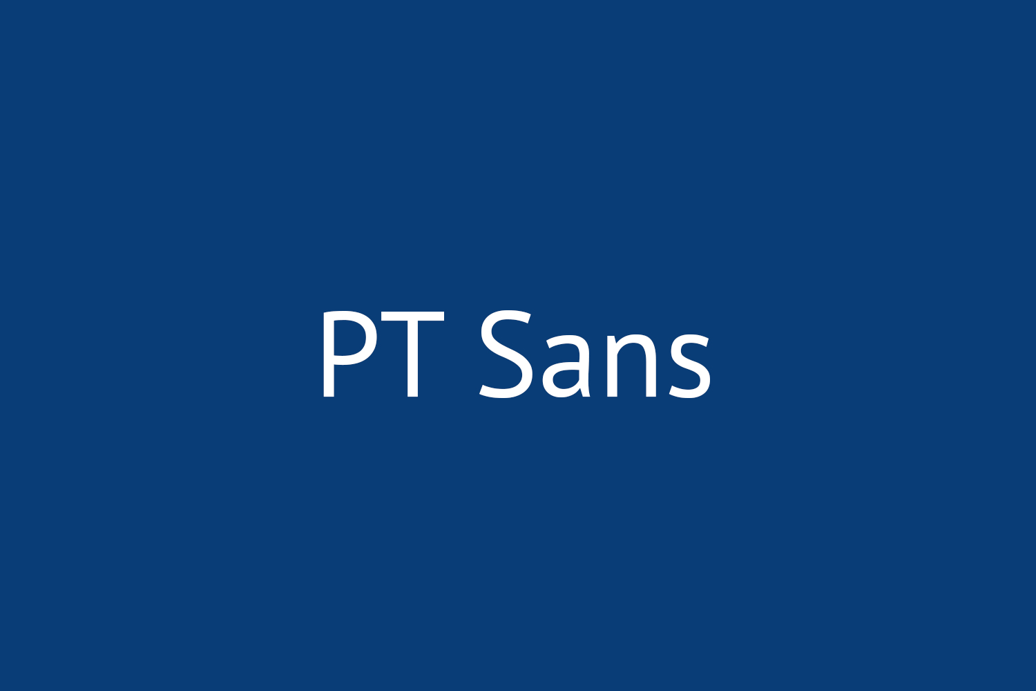 PT Sans