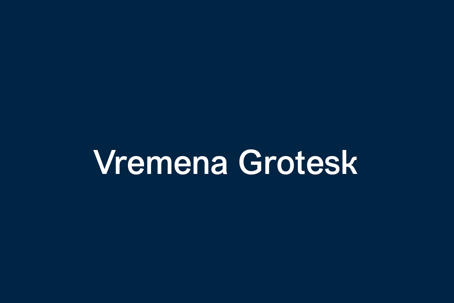 Vremena Grotesk