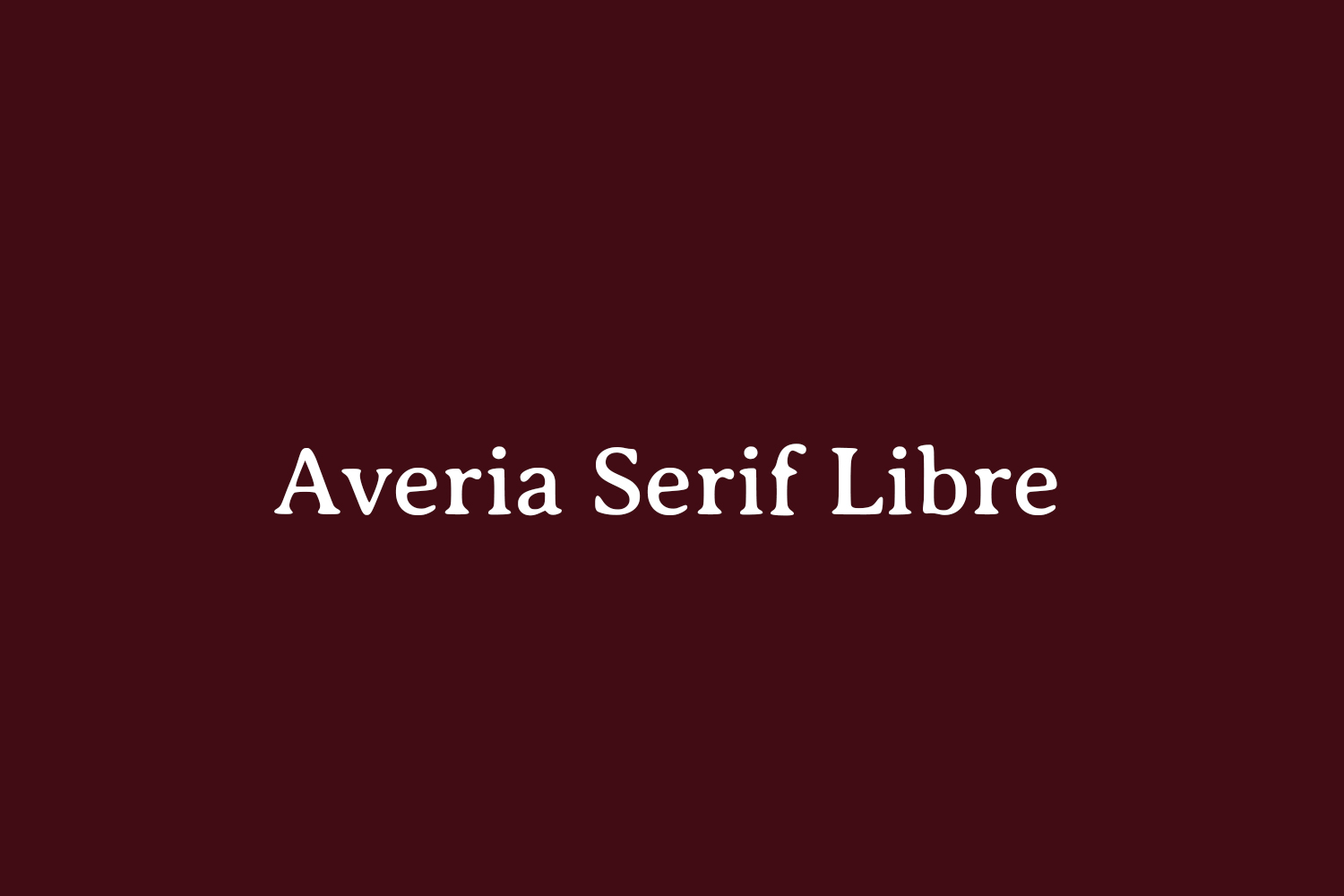 Averia Serif Libre