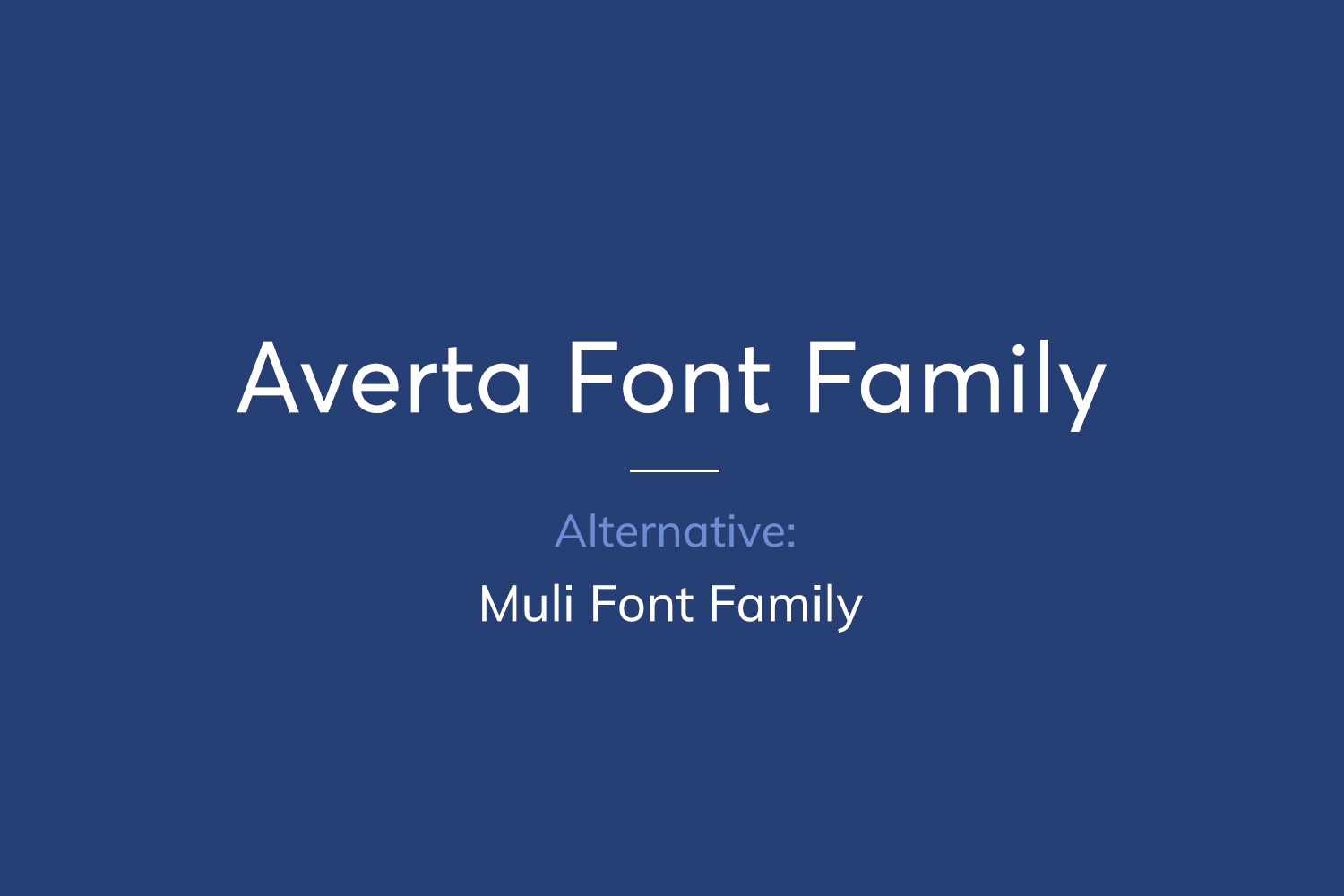 Averta Free Font