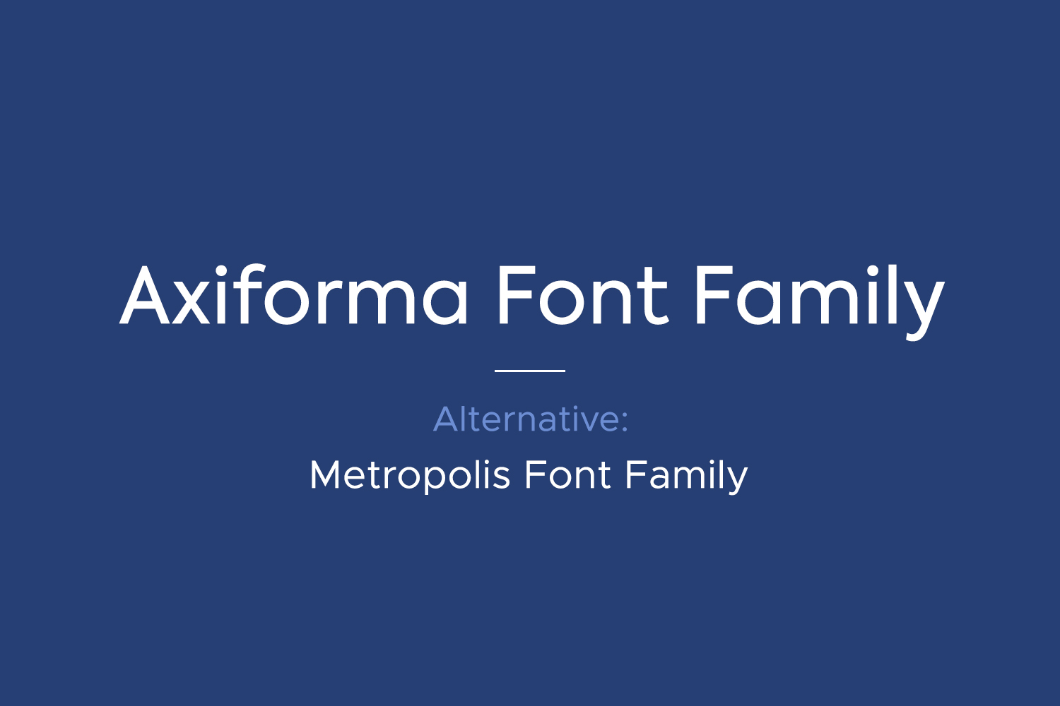 Axiforma Free Font
