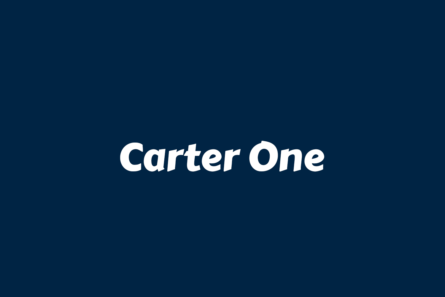Carter One