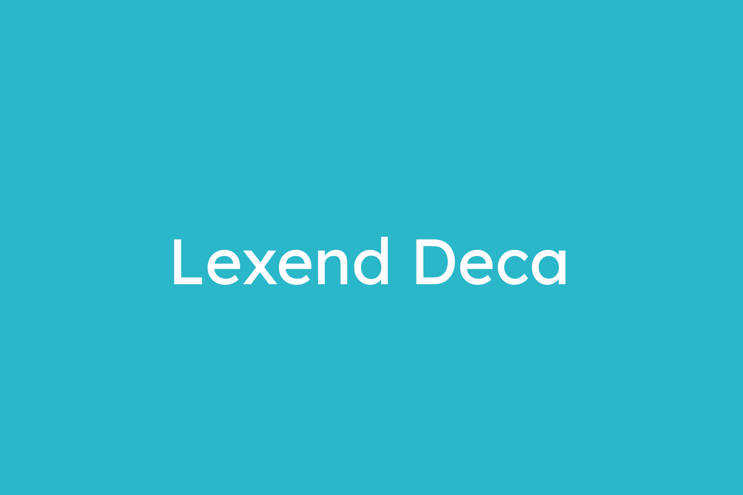 Lexend Deca