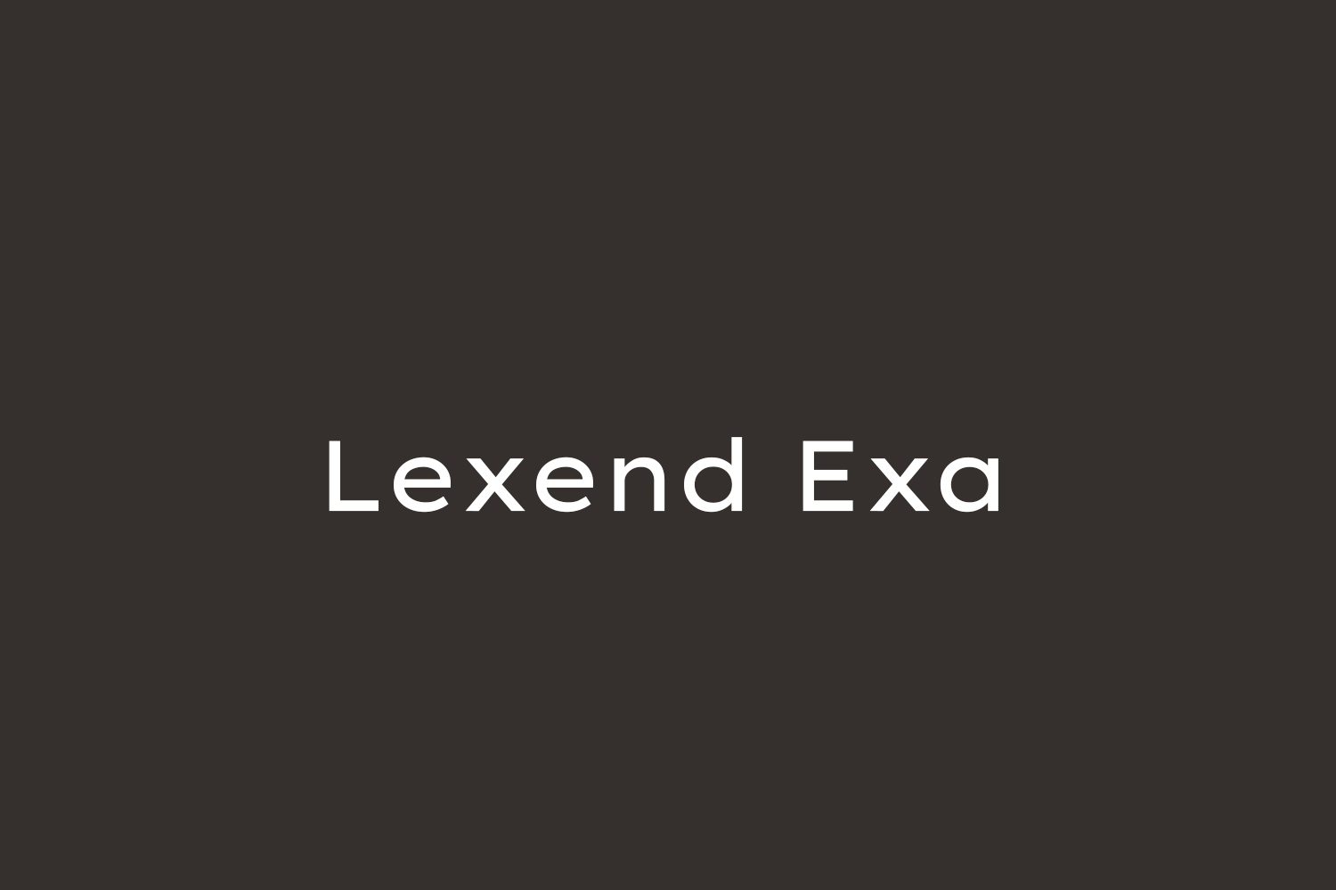 Lexend Exa