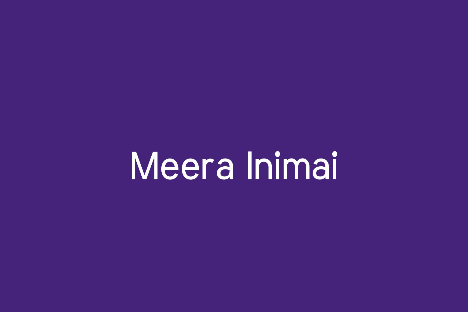 Meera Inimai