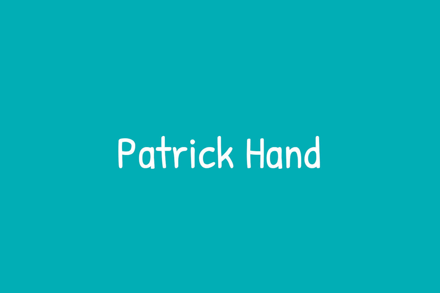 Patrick Hand