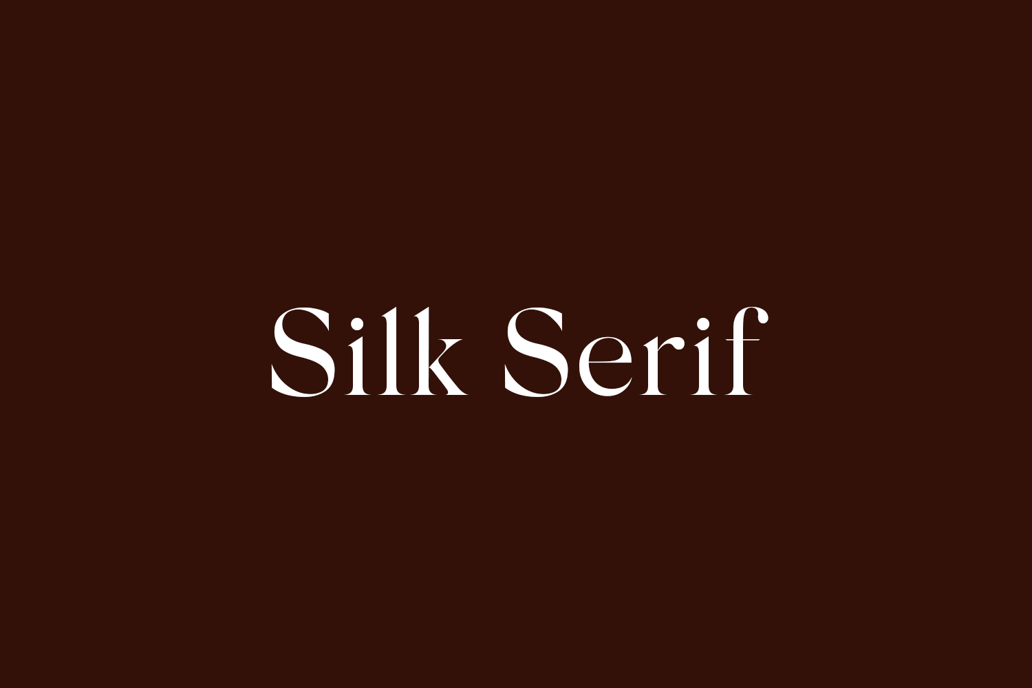 Silk Serif