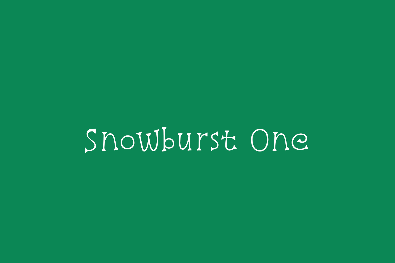 Snowburst One