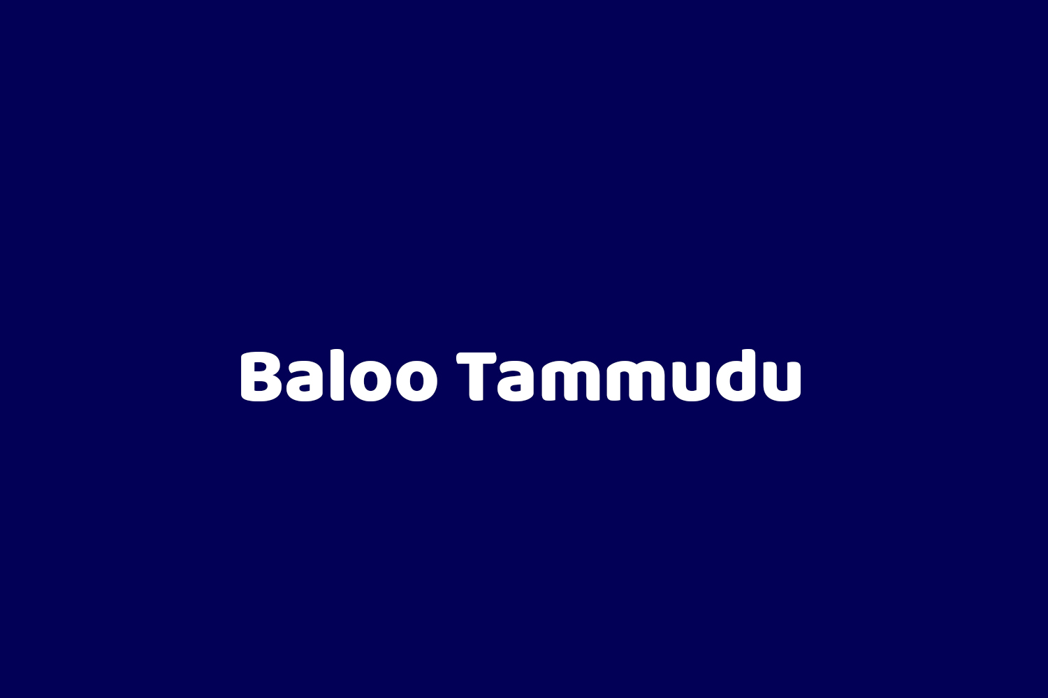 Baloo Tammudu