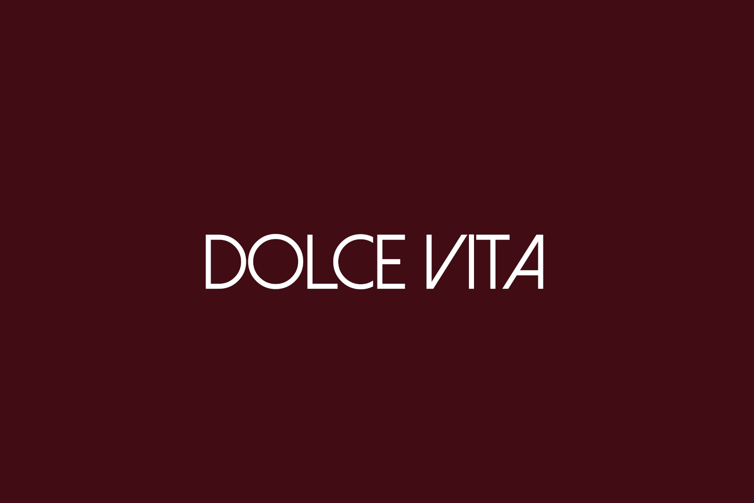 Dolce Vita | Fonts Shmonts