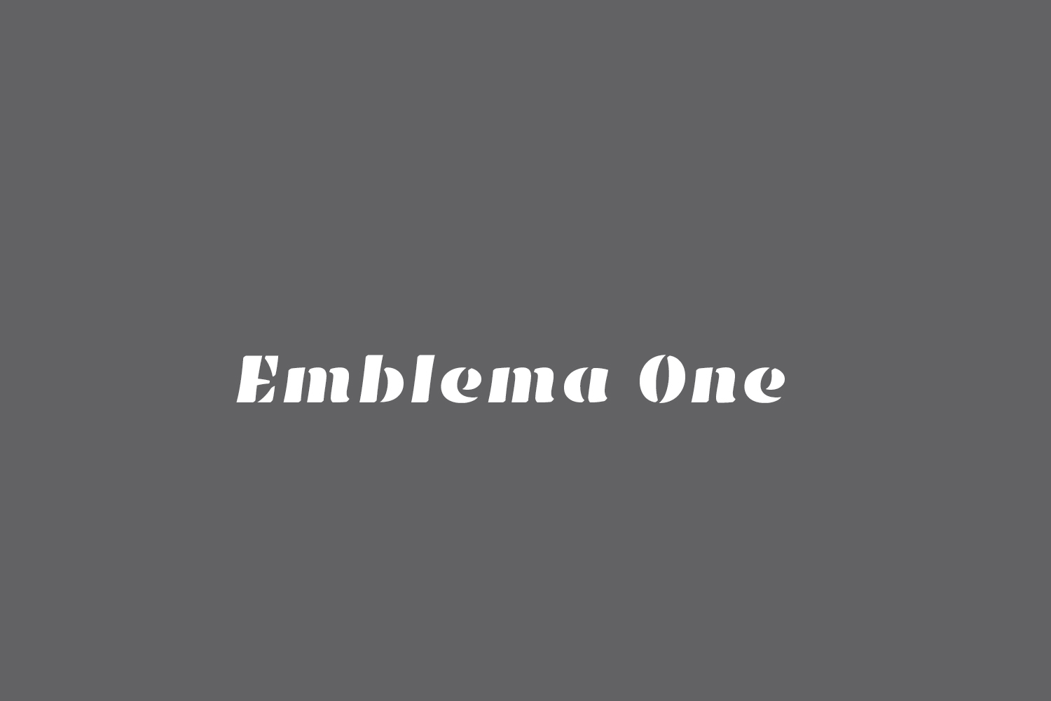 Emblema One