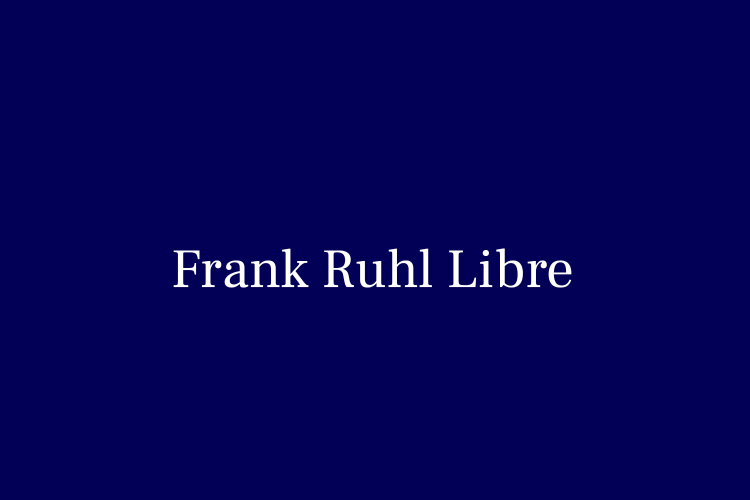 Frank Ruhl Libre