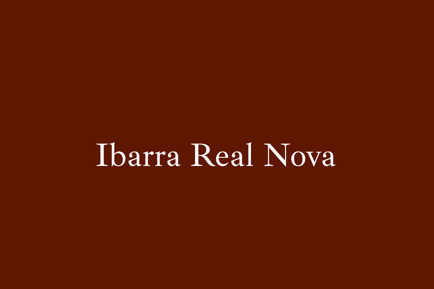 Ibarra Real Nova