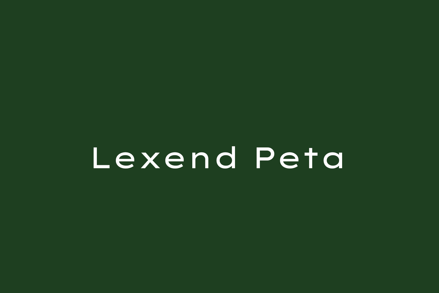 Lexend Peta