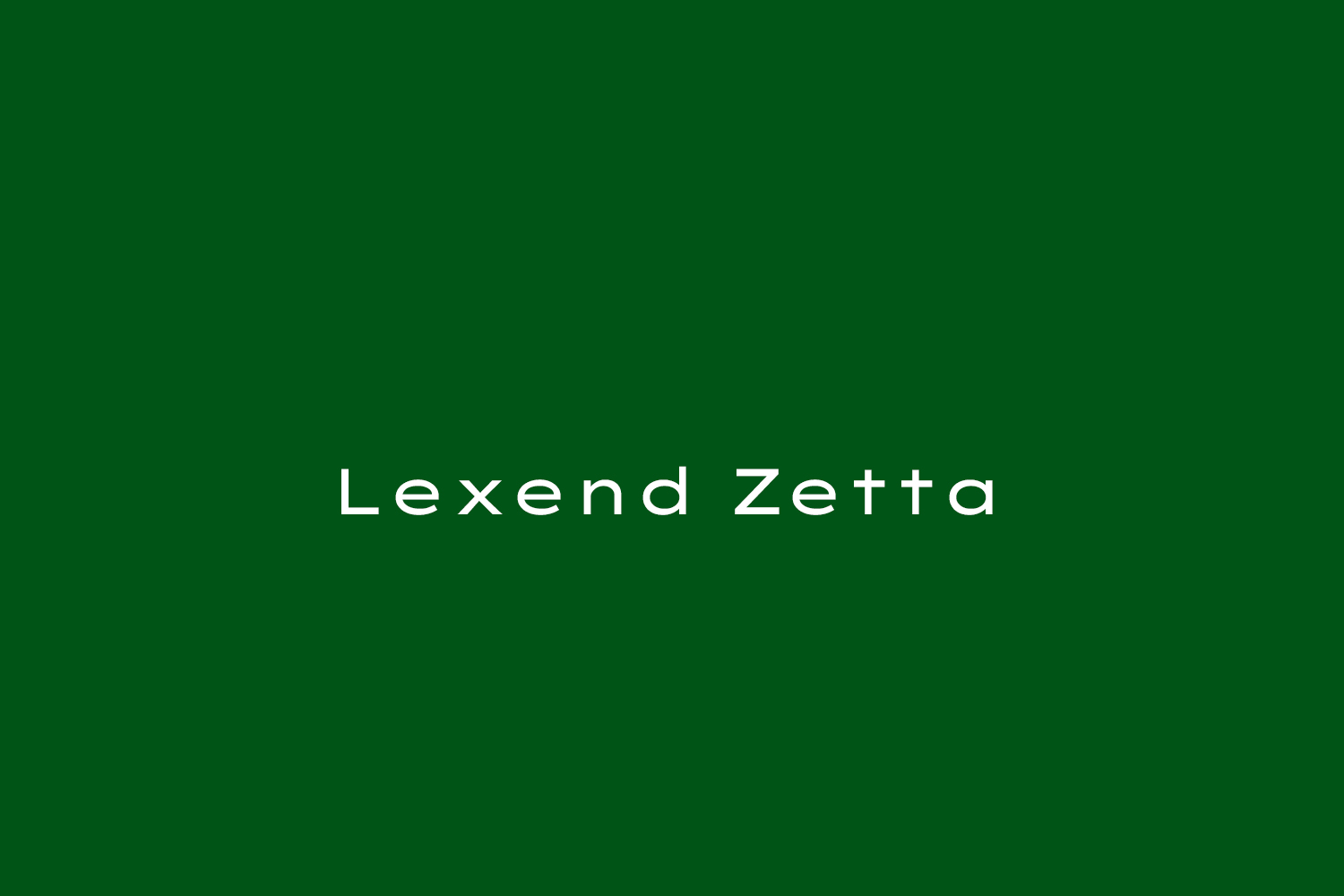 Lexend Zetta