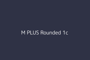 M PLUS Rounded 1c