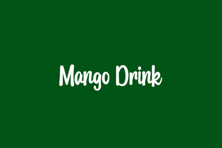 Mango Drink Fonts Shmonts