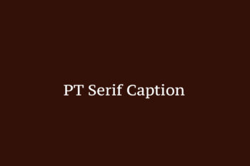 PT Serif Caption